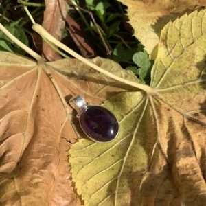 Pendentif améthyste et argent 925